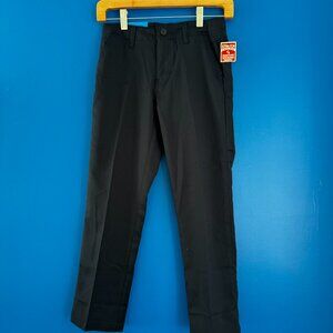 NWT Boys Straight Fit Adjustable Waist Uniform Pants Casual - Size 10